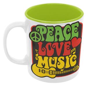 Hippies Legacy | keramický hrnek 330ml, různé barvy - Zelená světlá
