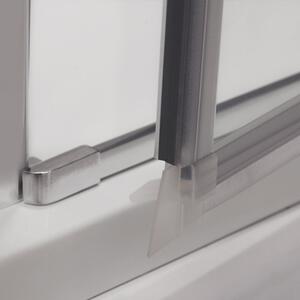 Roltechnik Outlet Čtvrtkruhový sprchový kout DR2 - bez vaničky Varianta: rozměry: 80x80 cm - (DR2/80x80 - 733-8000000-00-02), Barva profilů a typ výplně: profily: brillant, výplň: transparent