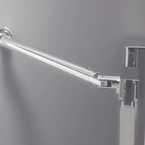 Roltechnik Outlet Čtvrtkruhový sprchový kout DR2 - bez vaničky Varianta: rozměry: 80x80 cm - (DR2/80x80 - 733-8000000-00-02), Barva profilů a typ výplně: profily: brillant, výplň: transparent