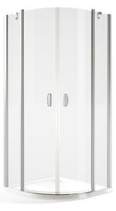 Roltechnik Outlet Čtvrtkruhový sprchový kout DR2 - bez vaničky Varianta: rozměry: 80x80 cm - (DR2/80x80 - 733-8000000-00-02), Barva profilů a typ výplně: profily: brillant, výplň: transparent