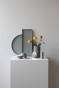 Kovový dekorativní tác Circle Grey 30 cm