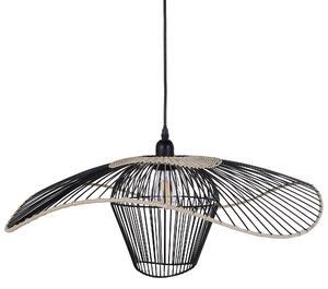 Závěsná lampa LUNGA Kov Černá