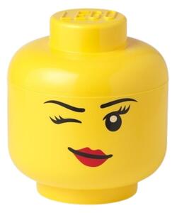 Žlutý úložný box ve tvaru hlavy LEGO® Whinky 19 cm