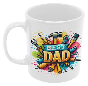 Best Dad Tools | keramický hrnek 330ml, různé barvy - Bílá