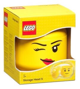 Lego® Žlutý úložný box ve tvaru hlavy LEGO® Whinky 19 cm