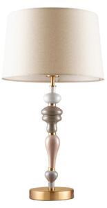 LED antique mosaz & oranžovo-hnědá stolní lampa Damo