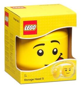 Lego® Žlutý úložný box ve tvaru hlavy LEGO® Silly 19 cm