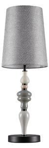LED šedo-hnědá stolní lampa Damo – Šedá