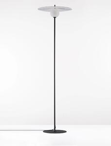 Černo-bílá stojací lampa Reflet