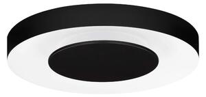 LED stmívatelné černo-bílé designové stropní svítidlo Pada – Černá