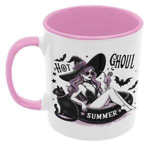 Ghoul Summer | keramický hrnek 330ml, různé barvy - Růžová světlá