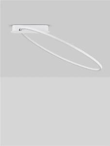 LED stmívatelné bílé moderní stropní svítidlo Kiklos – Bílá