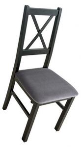 Drewmix jídelní sestava DX 46 + odstín dřeva (židle + nohy stolu) grandson, odstín lamina (deska stolu) wotan, potahový materiál látka