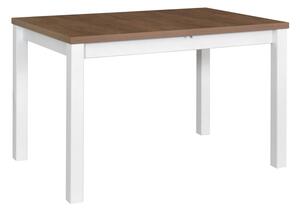 Drewmix jídelní sestava DX 42 + odstín dřeva (židle + nohy stolu) bílá, odstín lamina (deska stolu) bílá, potahový materiál látka