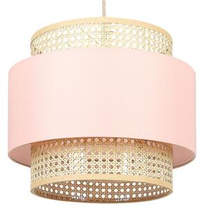 Závěsná lampa YUMURI Ratan Broskvová