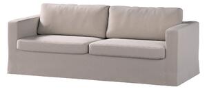 Potah na pohovku IKEA Karlstad 3-místná, nerozkládací, dlouhý barva béžová látka sametová