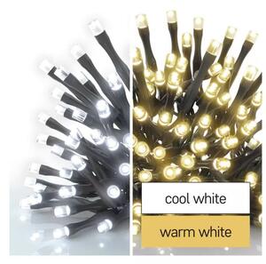EMOS LED vánoční řetěz 2v1 10m, teplá/studená bílá, vnitřní i venkovní, programy D4AL05