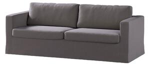 Potah na pohovku IKEA Karlstad 3-místná, nerozkládací, dlouhý barva hnědá látka sametová