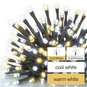 EMOS LED vánoční řetěz 8m blikající, venkovní i vnitřní teplá/studená bílá, časovač D4AN01