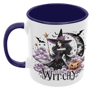 Feeling Witchy | keramický hrnek 330ml, různé barvy - Modrá námořnická