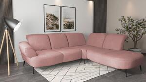 ROHOVÁ SEDAČKA, textil, starorůžová Sit & More - Sedací soupravy, Online Only