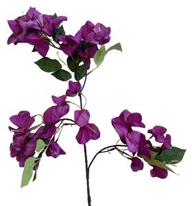 Umělá větev Bougainvillea 78 cm fialová – exotická dekorace - Růžová - 71 - 90 cm