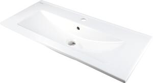 Deante Tubo, keramické umyvadlo na zapuštění 815x360x140 mm, bílá lesklá, DEA-CTU_638M