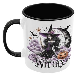 Feeling Witchy | keramický hrnek 330ml, různé barvy - Černá