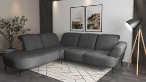 ROHOVÁ SEDAČKA, textil, tmavě šedá Sit & More - Sedací soupravy, Online Only