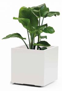 Květináč Nature bílý 40x40 cm – minimalistický design - Bílá - 31 - 50 cm