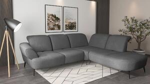 ROHOVÁ SEDAČKA, textil, tmavě šedá Sit & More - Sedací soupravy, Online Only