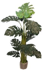 Umělá Monstera 140 cm – tropická dekorace - 91 - 120 cm