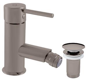 Slezák - RAV Bidetová baterie s výpustí SEINA - SE945.xKMGK, Metal grey kartáčovaná Připojovací hadičky - závit: 3/8"