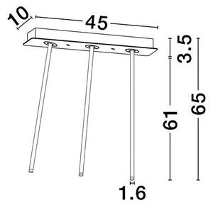 Minimalistické stropní svítidlo Stilvi
