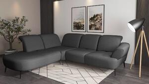 ROHOVÁ SEDAČKA, textil, tmavě šedá Sit & More - Sedací soupravy, Online Only