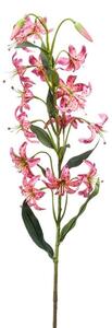 Umělá lilie, růžová barva, výška 80 cm - 71 - 90 cm
