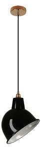 Creative cables Závěsná lampa s textilním kabelem, stínidlem broadway a kovovými detaily Barva: Bílá