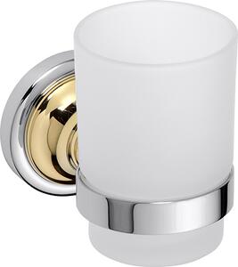 Bemeta Design RETRO gold-chrom: Držák kartáčků, sklo - 144210018