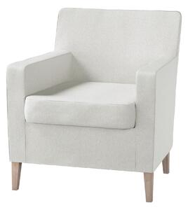 Potah na křeslo IKEA Karlstad barva krémová látka pletený vzor