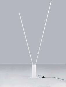 LED bílá stojací lampa Kimolia