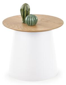 Konferenční stolek AZZURA S –⁠ plast/dřevo, bílá
