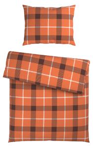 POVLEČENÍ, flanel, hnědá, oranžová, 140/200 cm Esposa - Povlečení