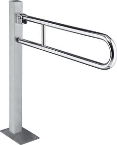 Bemeta Design HELP: Madlo, 813 mm, ve tvaru U, sklopné, ukotvené do země, bez krytky, nerez, lesk - 301107601