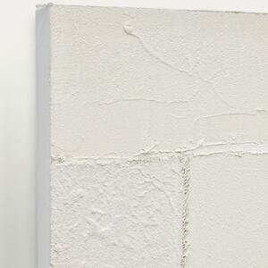 Set dvou bílých abstraktních obrazů Kave Home Pineda 30 x 40 cm