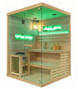 BPS-koupelny Finská sauna Lark 3-WD 140x150, 3-4 osoby