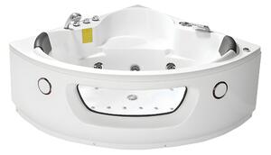 BPS-koupelny Hydromasážní vířivá vana Flores 601 140x140 s ohřevem vody