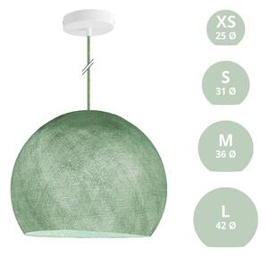 Creative cables Závěsná lampa se stínidlem kupole z PE vlákna, polyester Barva: Zelená, Průměr: M - Ø 35 Cm