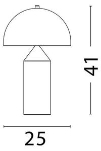 LED černá stolní lampa Bolt