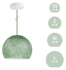 Creative cables Závěsná lampa se stínidlem kupole z PE vlákna, polyester Barva: Zelená, Průměr: XS - Ø 25 Cm