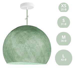 Creative cables Závěsná lampa se stínidlem kupole z PE vlákna, polyester Barva: Zelená, Průměr: L - Ø 42 Cm